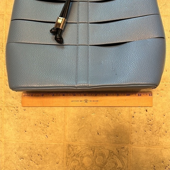 Turquoise PURSE WITH PULL TIE CLOSURE BY JUST FAB / NWOT - Picture 9 of 9